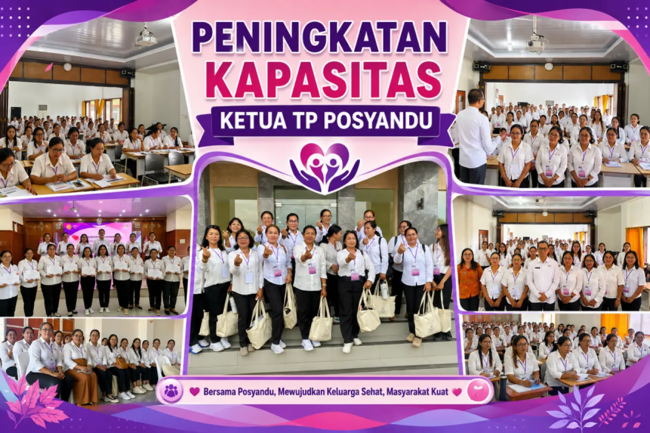 Ketua TP Posyandu Desa Rejasa Mengikuti Pembinaan Peningkatan Kapasitas di Bapelkesmas Bali