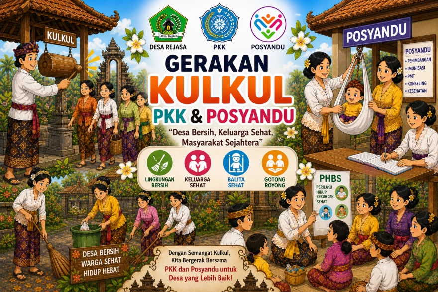 Gerakan Kulkul dan Posyandu Bulan Mei, Menjaga Semangat Gotong Royong untuk Kebersihan Lingkungan