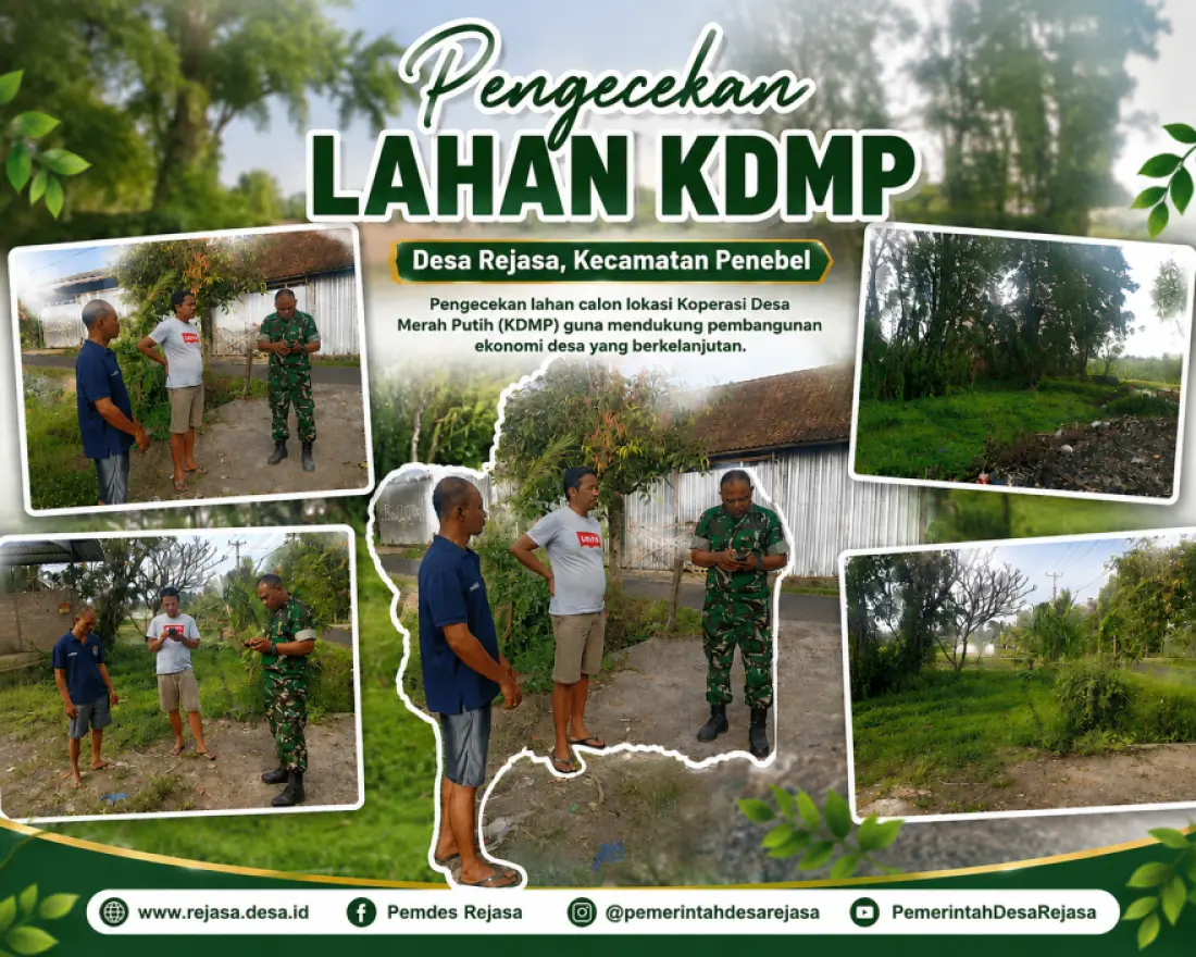 Kodim Melaksanakan Cek Lahan Pembangunan Gerai KDMP di Desa Rejasa