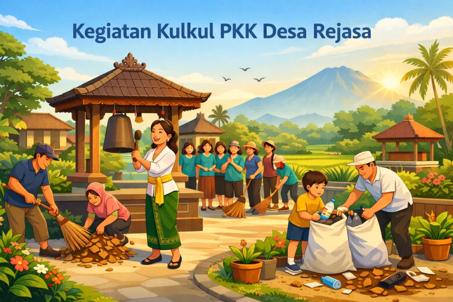 Kumandang Kulkul PKK Rejasa: Membangun Semangat Gotong Royong Melalui Aksi Kebersihan Desa